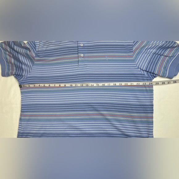 Cremieux Golf Blue Label Multi-Stripe Classic Fit Jersey Short Sleeve Polo Shirt - Picture 6 of 7